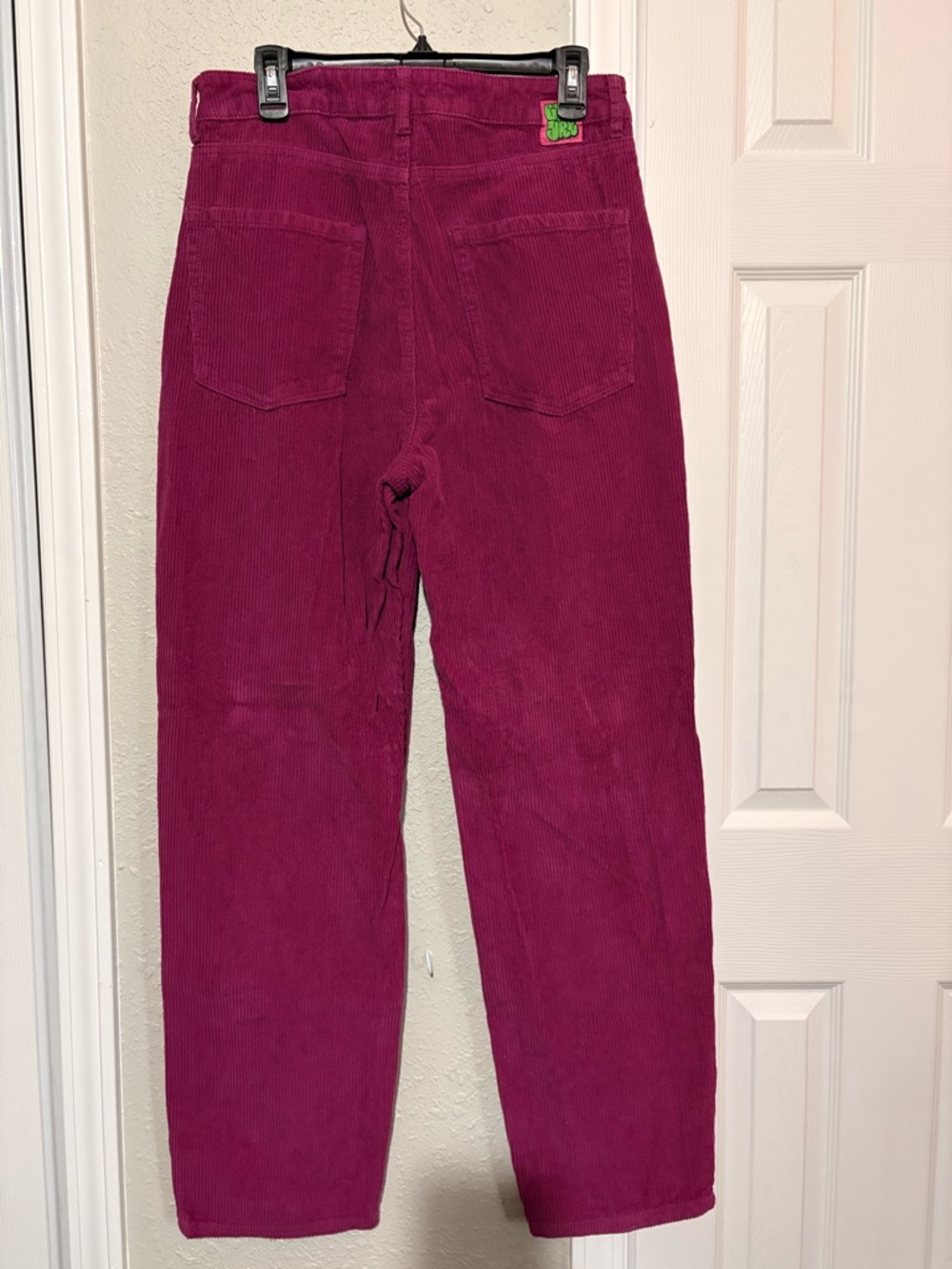 Empyre Fuchsia Corduroy Wide Leg Jeans - Picture 4 of 6